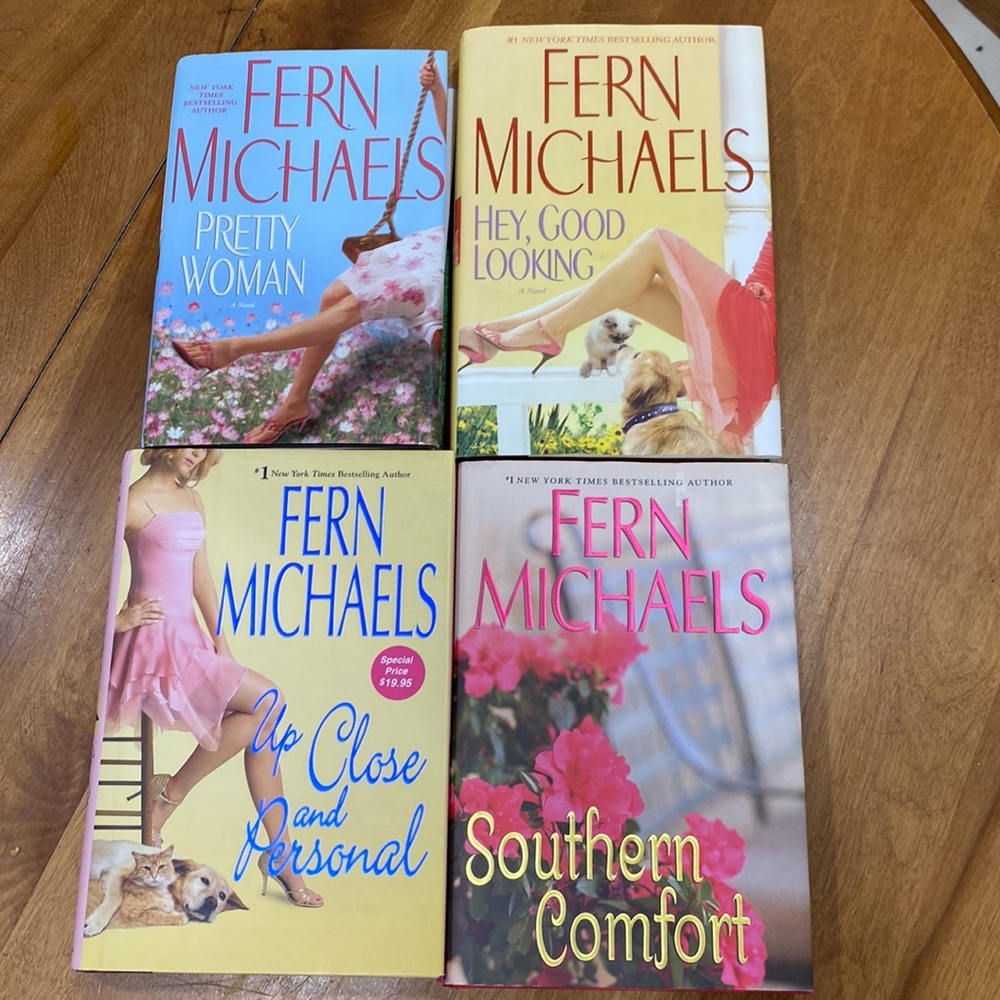 Set of 4, Fern Michaels’ hardcover books.